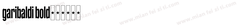 garibaldi bold字体转换